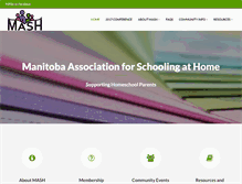 Tablet Screenshot of manitobahomeschool.com